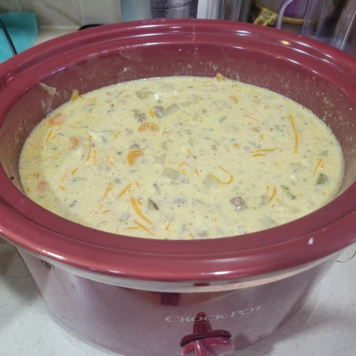 Creamy Slow Cooker Cheeseburger Soup – Kitchen Curt